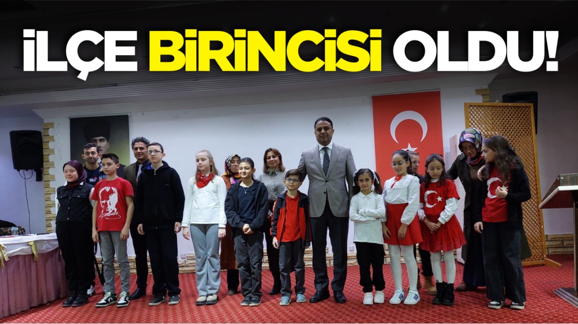 YARIŞMA Öğrencimiz Nihal KAYA ilçe birincisi oldu.